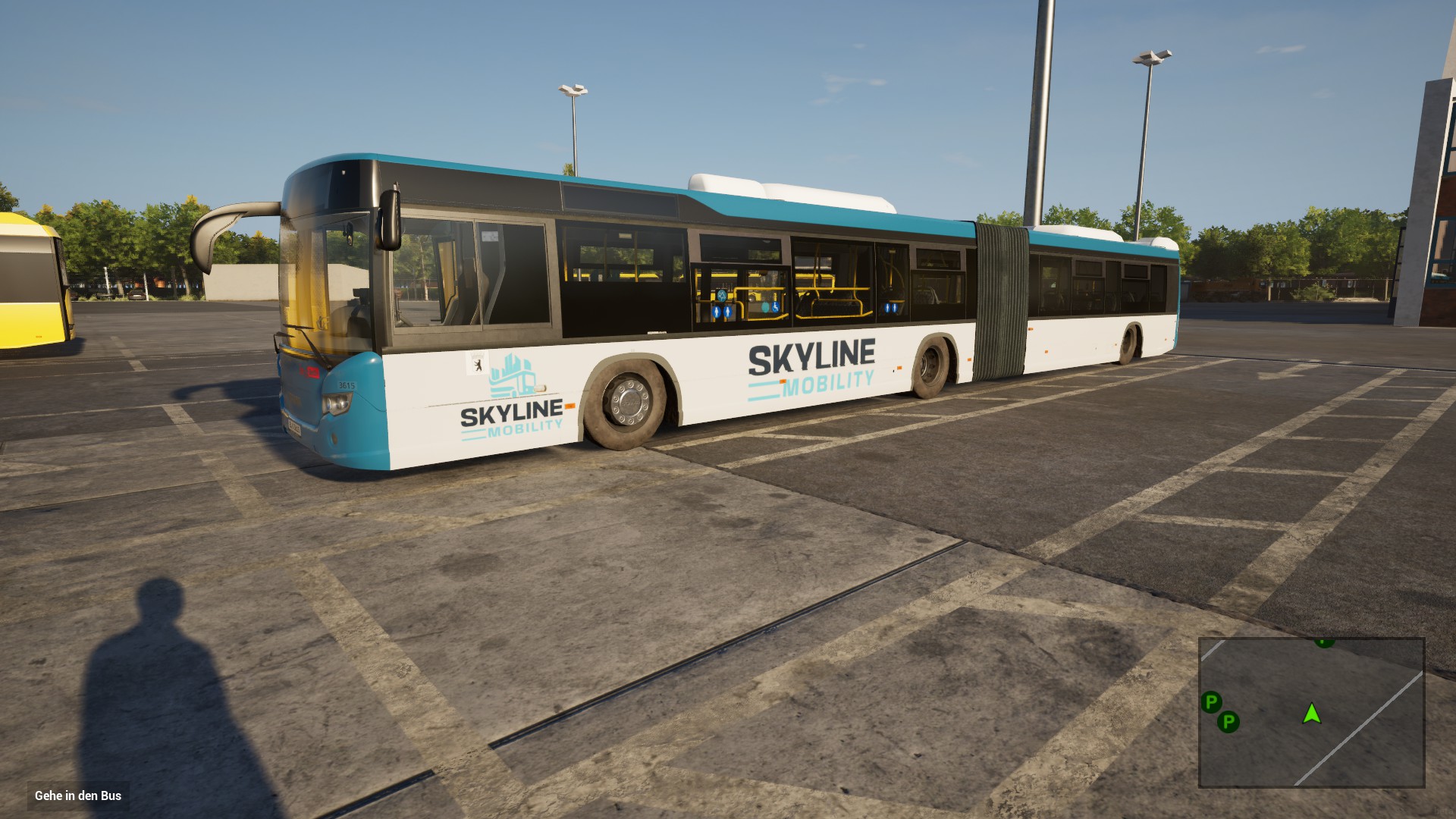Skyline Mobility Bus im Stadtverkehr in The Bus
